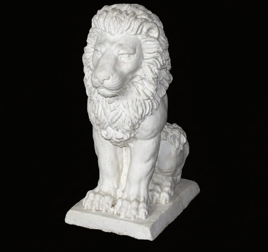 Straight Face Lion — precast concrete & cast stone, Mohan's Precast NYC