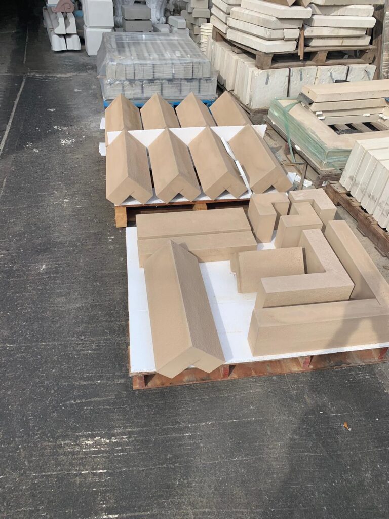 Bushwich HS K precast quoin by Mohan’s Precast USA, NYC, May 2020